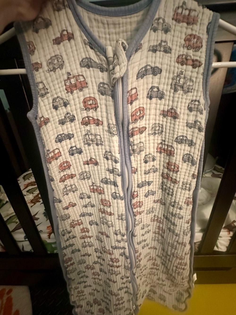 Kids Car-Print Sleeveless Pajama Sack -